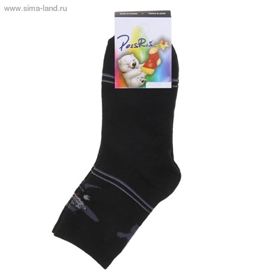 Носки для мальчика, размер 18-22, цвет черный S-58