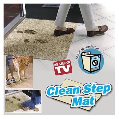 Супервпитывающий придверный коврик Clean Step Mat (Клин Степ Мат)
