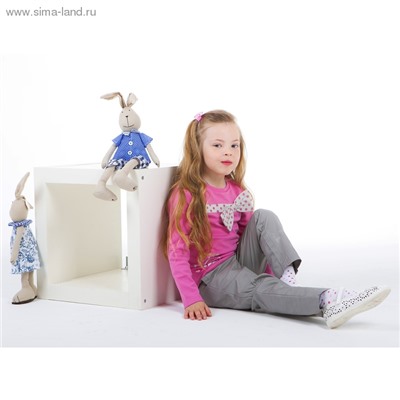 Комплект для девочки: кофта с бантом в горошек, штанишки, рост 98-104 см (3-4г.), цвет микс 9199CC1659
