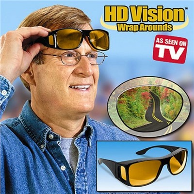 Очки-маска HD Vision WrapArounds для защиты днем и ночью.