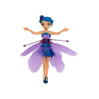 Оригинальная летающая фея Flying Fairy с подсветкой и музыкой, цвет голубой