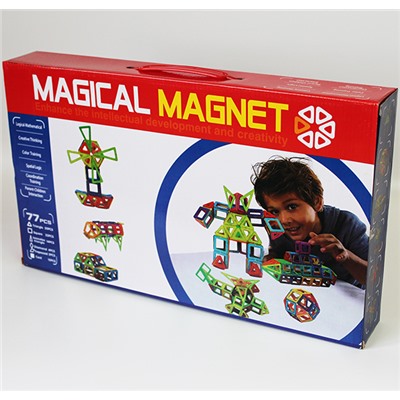 Магнитный конструктор Magical Magnet 77 деталей