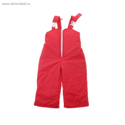 Комплект для девочки (куртка+полукомбинезон), рост 80 см (48), цвет красный