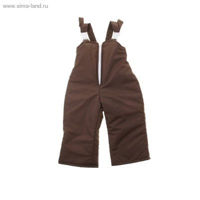 Комплект для мальчика (куртка+полукомбинезон), рост 80 см (48), цвет коричневый