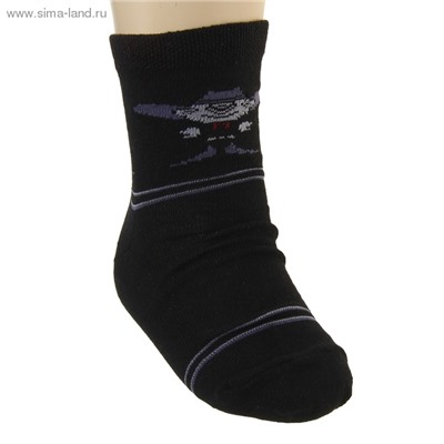 Носки для мальчика, размер 18-22, цвет черный S-58