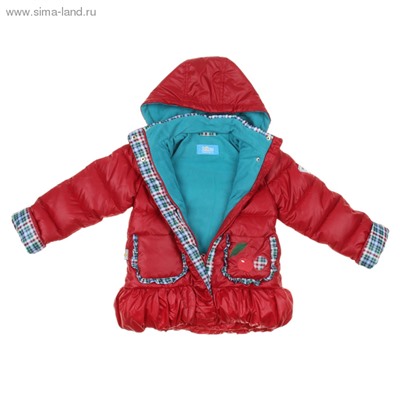 Комплект для девочки "Милана": куртка, полукомбинезон рост 92 (52) Красный