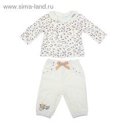 Комплект для девочки "Леопард": кофта, штанишки, рост 62-68 см (3-6 мес.) 9199NC1273