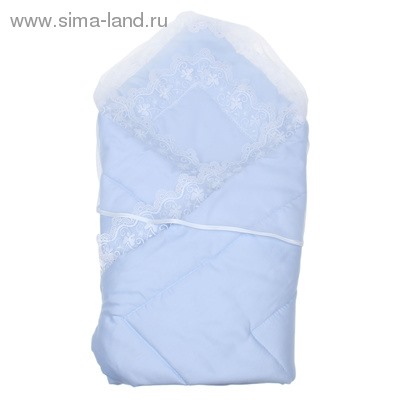 Конверт-одеяло на выписку (103х103), цвет голубой